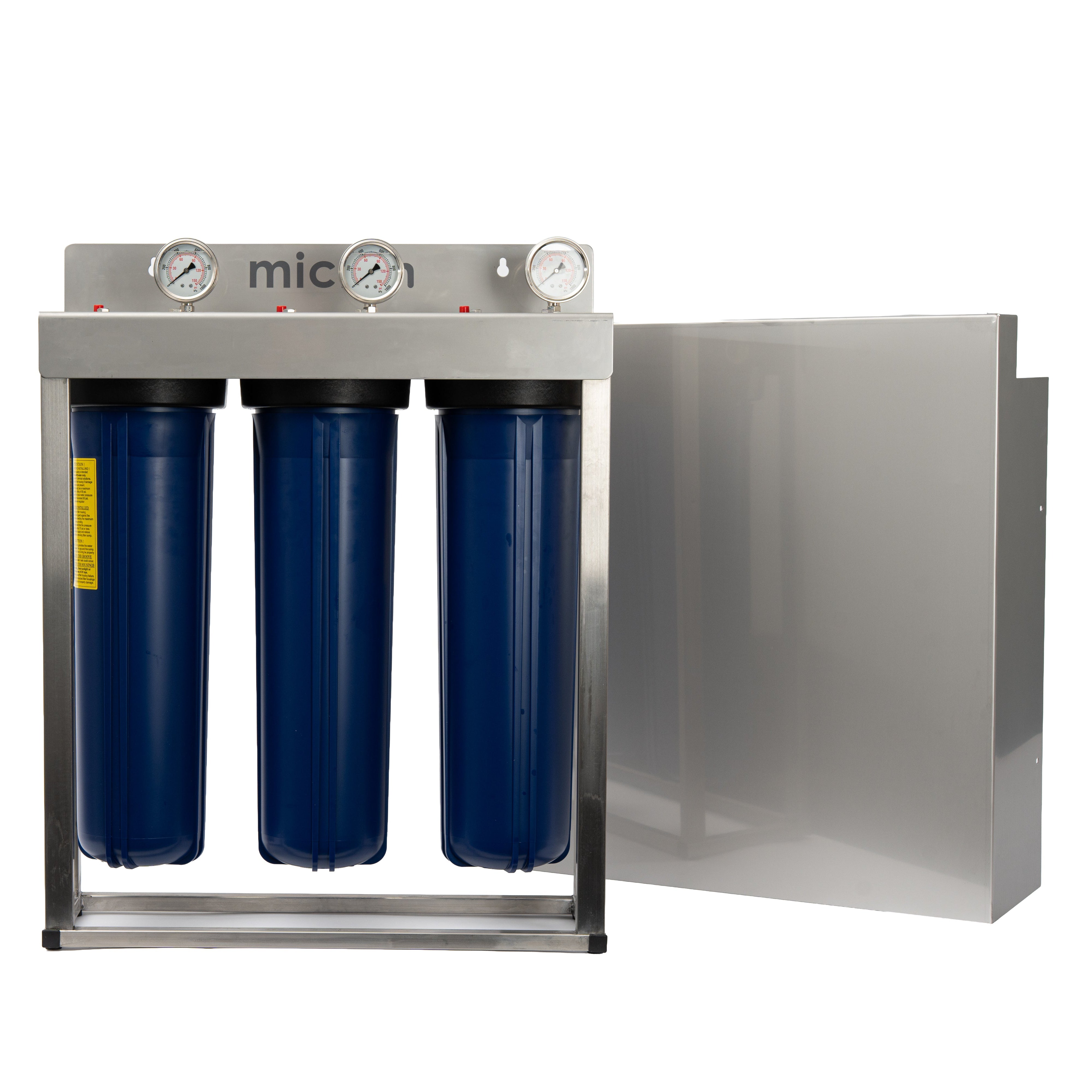 WH 300 Series Classic - Triple Whole House Filtration System with 316 s/s frame and cover