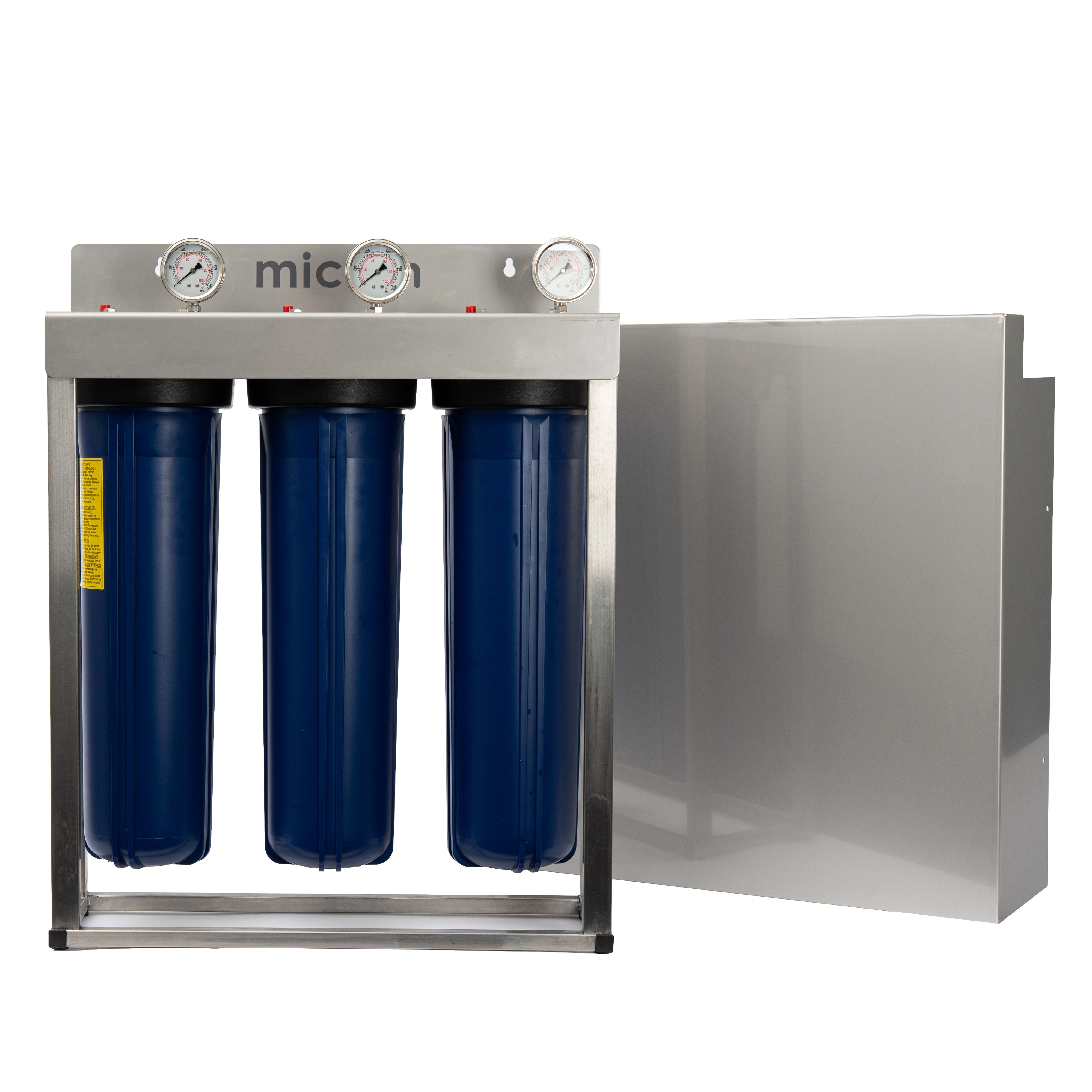 Triple Stage Whole House Water Filter System | Micron Platinum WH300 ...