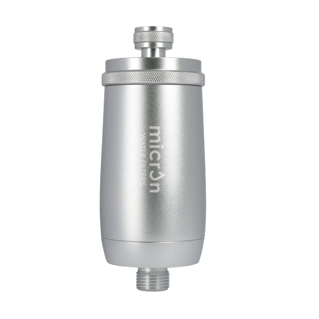 Universal Shower Filter Brushed Silver