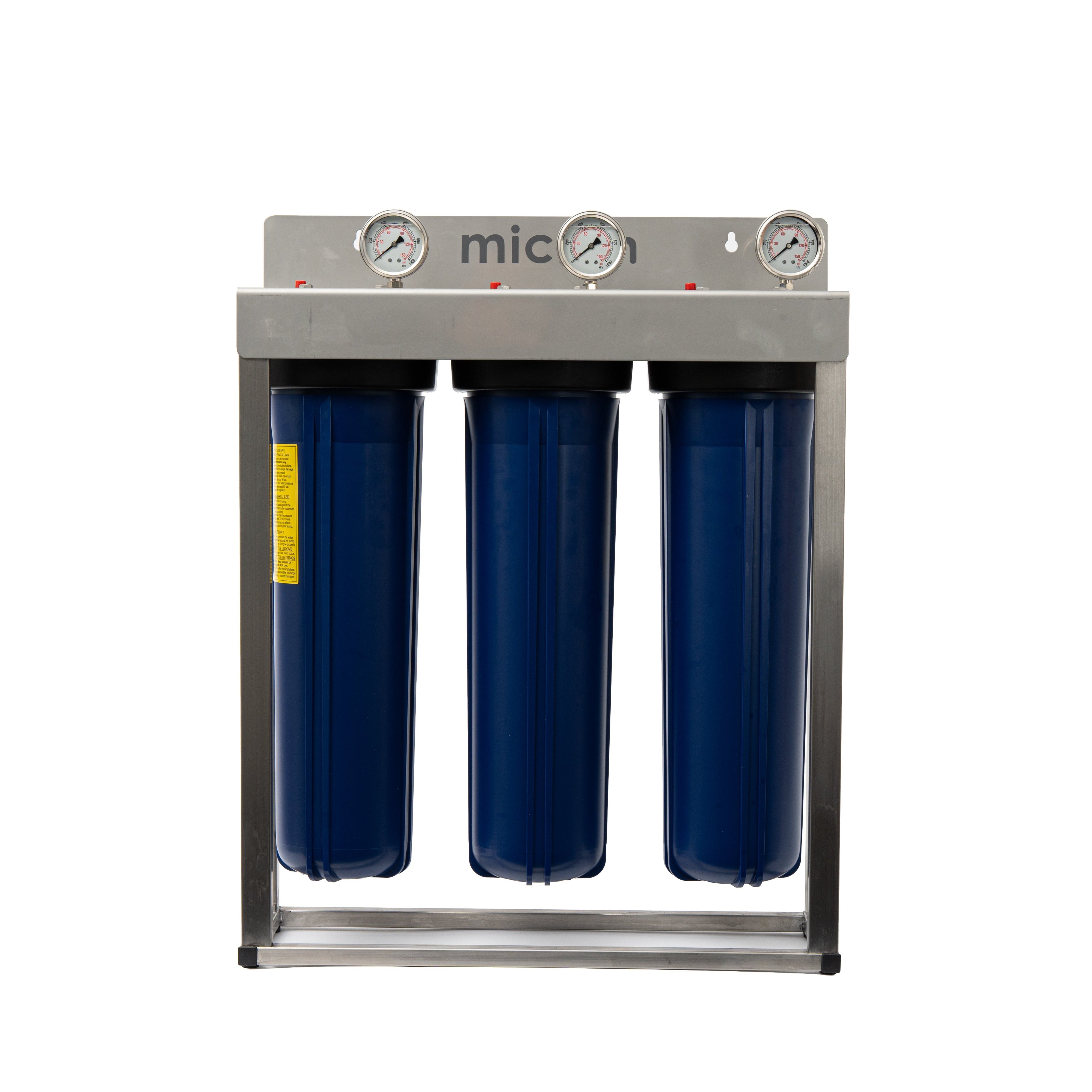 WH 300 Series Classic - Triple Whole House Filtration System with 316 s/s frame and cover