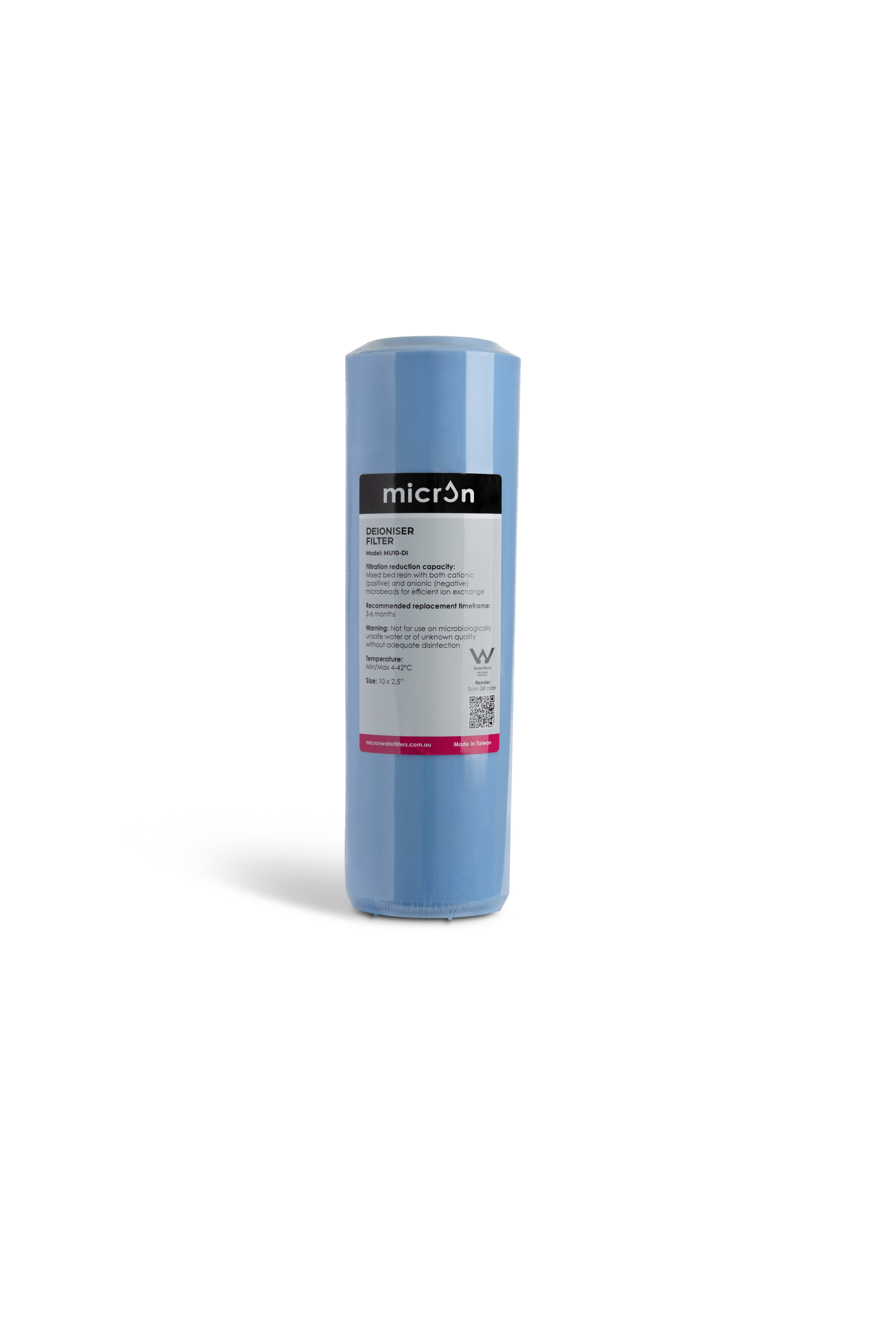 10" x 2.5" Deionized Resin Filter