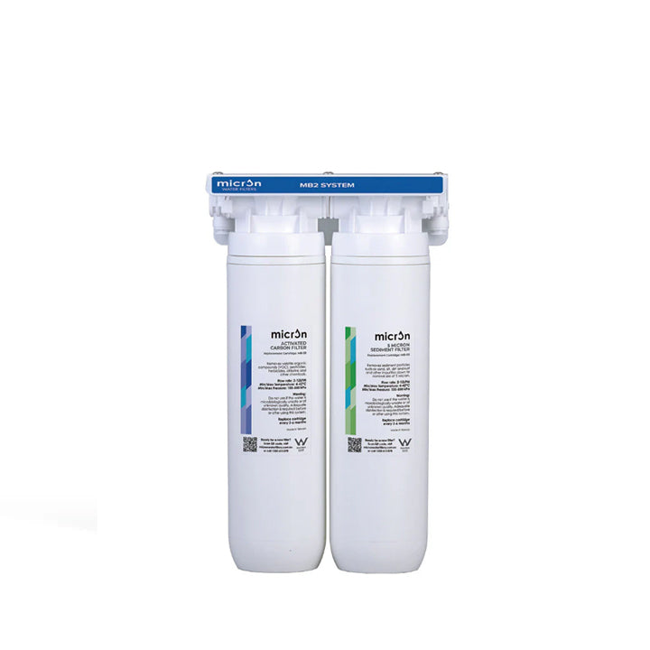 MB2 - 2 Stage Inline Undersink Water Filter System – Micron Water Filters