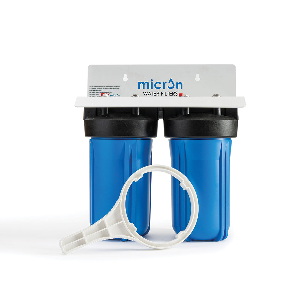 10″ WH102 Twin Whole House Filtration System | Micron Water Filters