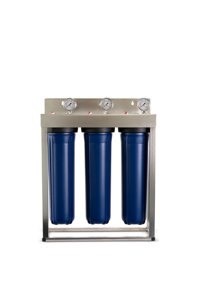 Triple Stage Whole House Water Filter System | Micron Platinum WH300 ...