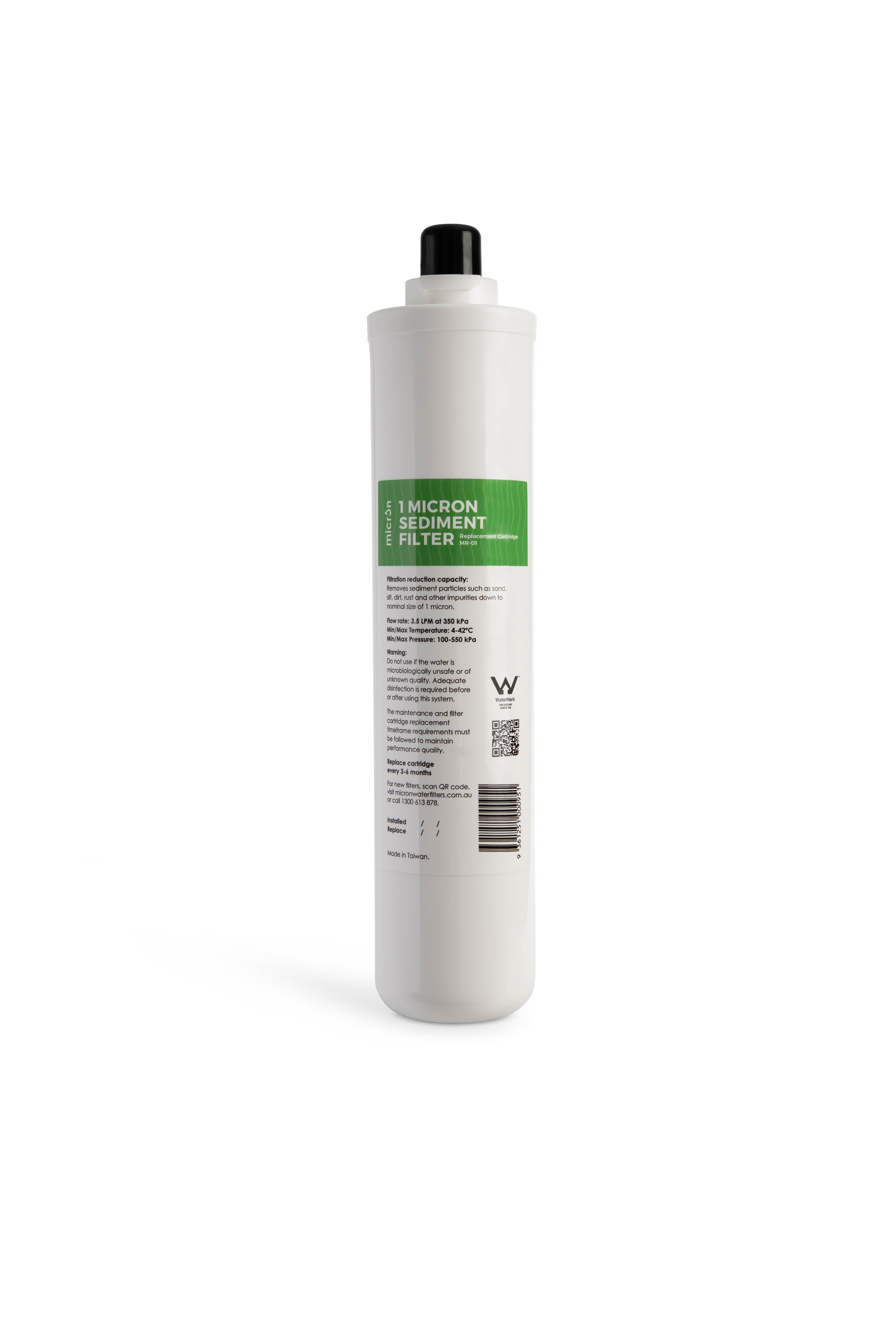 Micron MR Quick-Change Cartridge Series- 1 Micron PP Sediment Filter MR-01